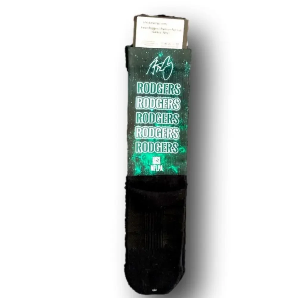 3/$20 Aaron Rodgers New York Jets NFL Football Funny Novelty Crew Socks - NWT